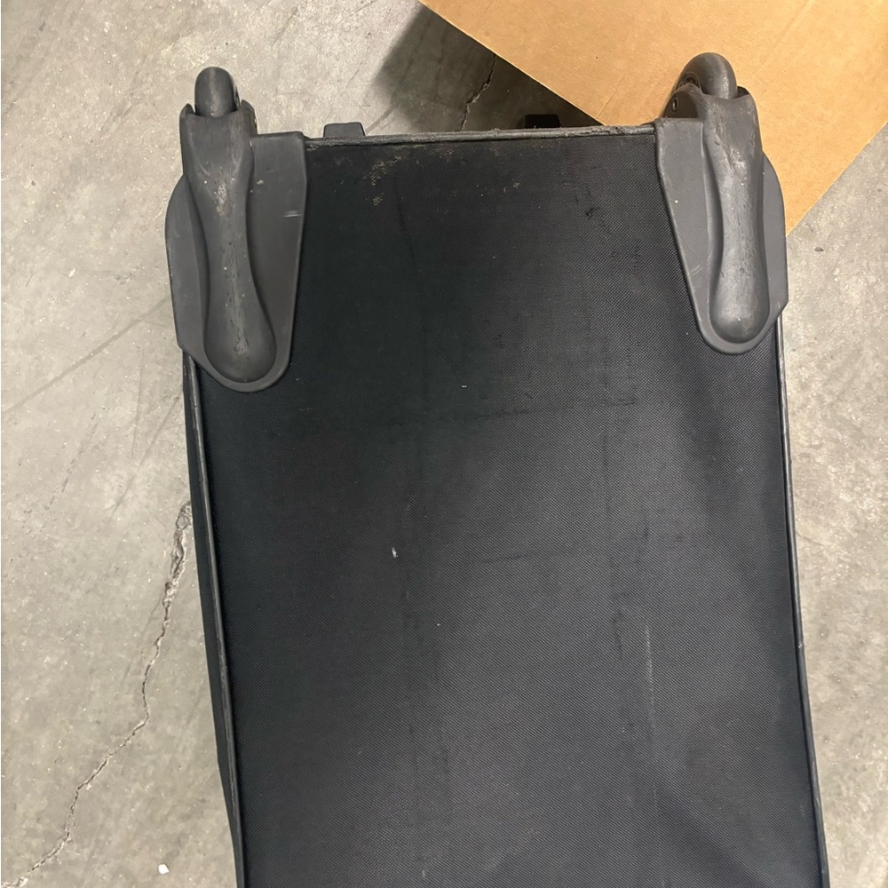 Essentials Black Suitcase With Retractable Handle… - image 8